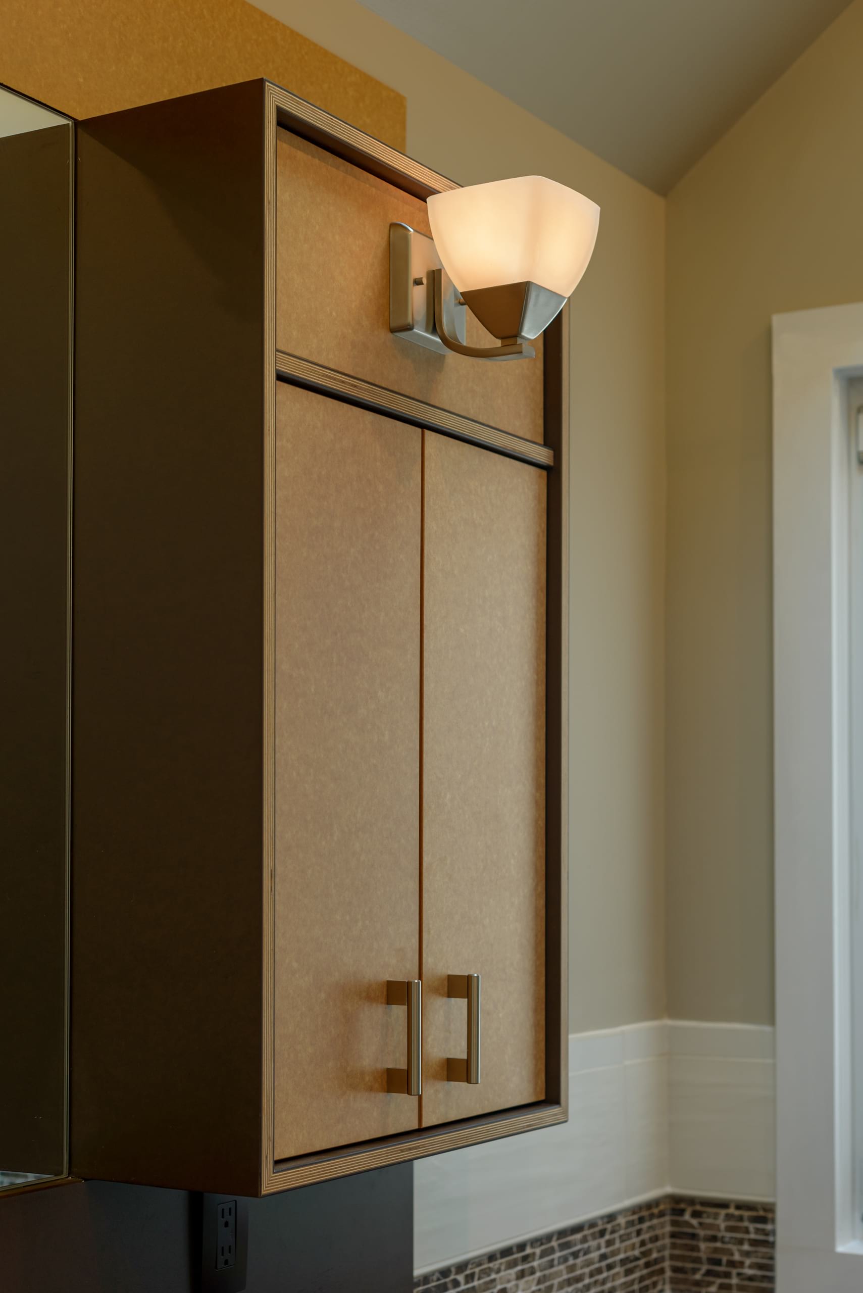 Richlite Stratum Birch Bathroom Vanity & Millwork Richmond, VA Case